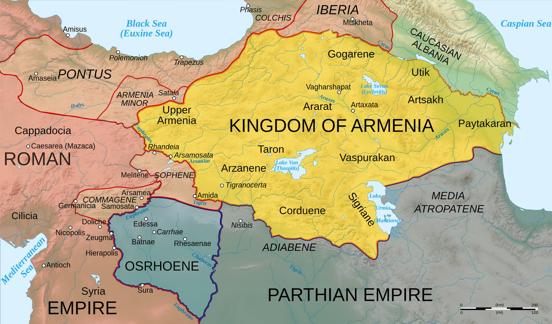 Kingdom of Armenia Map